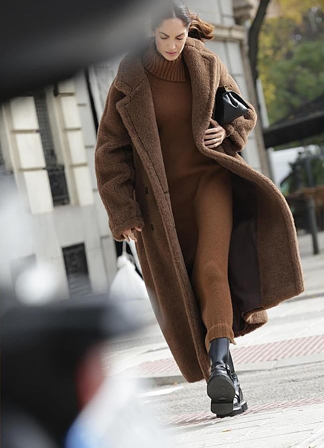 Imagen - Eugenia Silva con abrigo de pelo marrón. Foto: @eusilva.