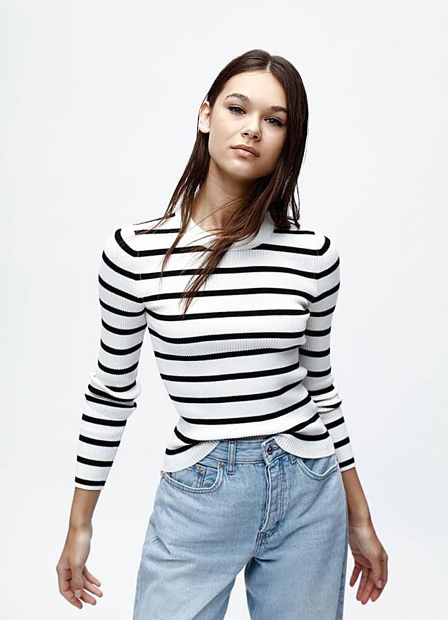 Imagen - Camiseta de manga larga con estampado a rayas