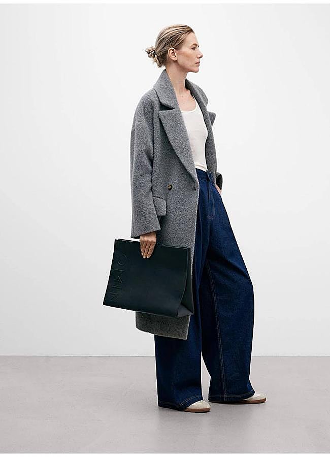 Imagen - Pantalones vaqueros wide leg con pinzas