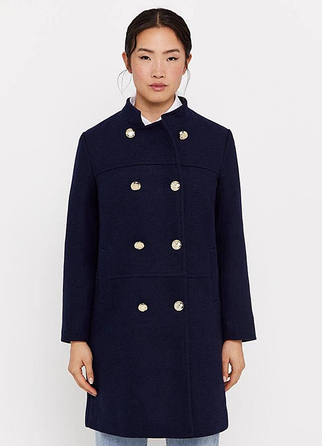 Imagen - Abrigo estilo militar azul