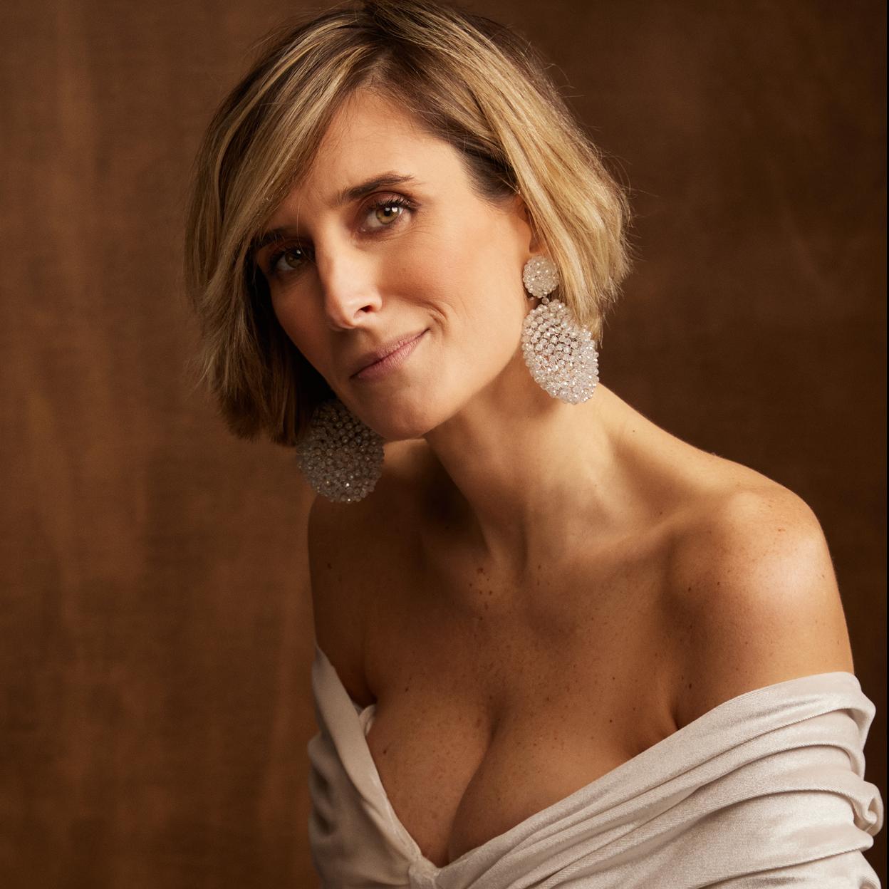 Ane Ibarzabal posa con su vestido para las Campanadas 2023.