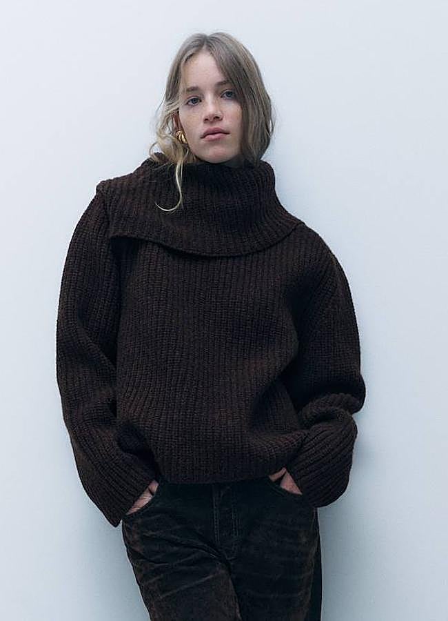 Imagen - Jersey de lana con doble cuello