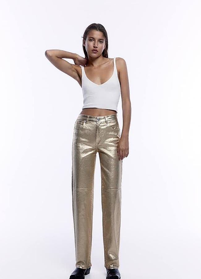 Imagen - Pantalones efecto metalizado