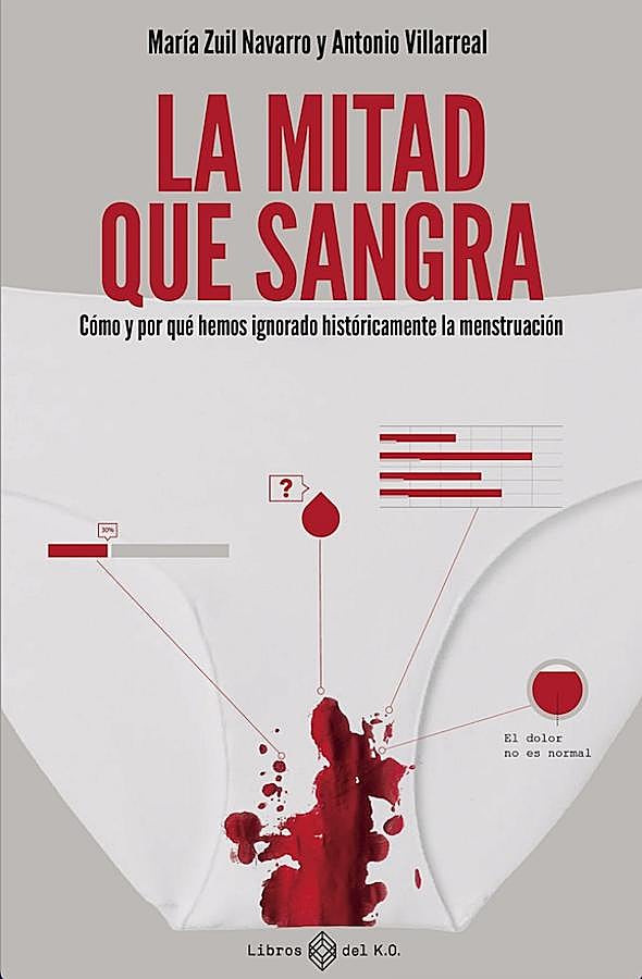 Imagen - Portada de La mitad que sangra, el libro de María Zuil y Antonio Villareal. / Libros del KO