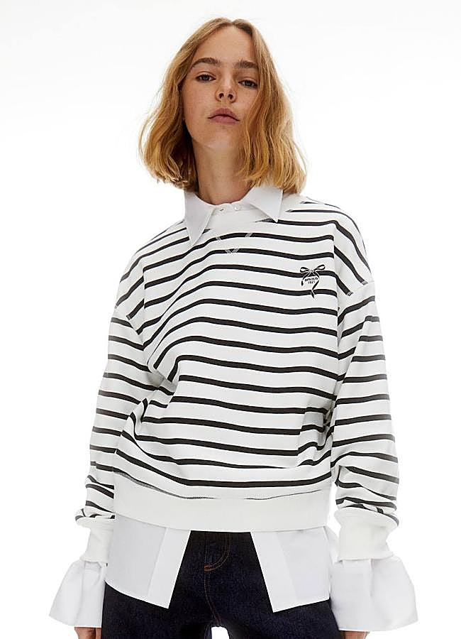 Imagen - Sudadera con estampado de rayas