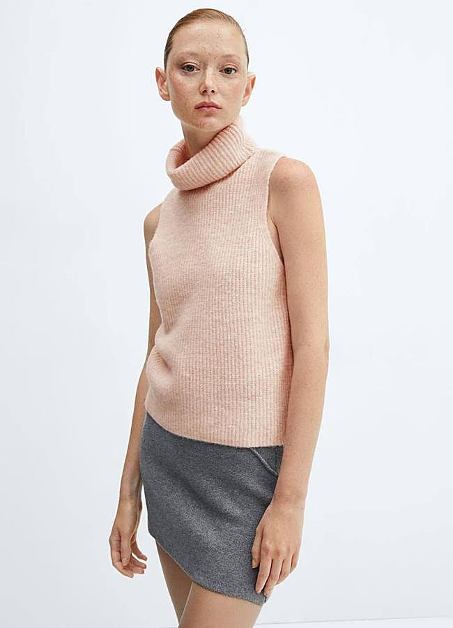 Imagen - Top con cuello alto acanalado