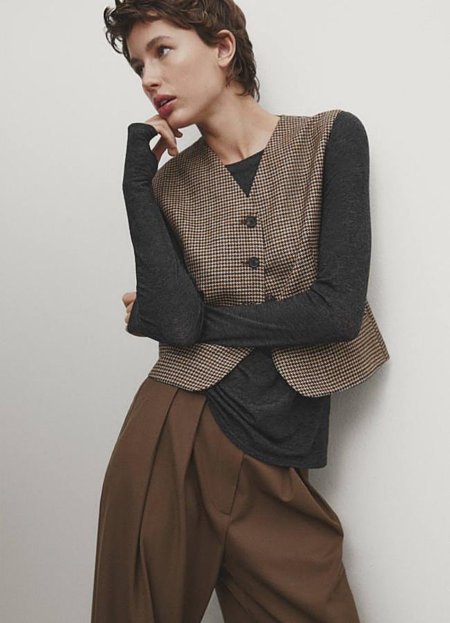 Imagen - Chaleco de vestir a cuadros a juego con blazer