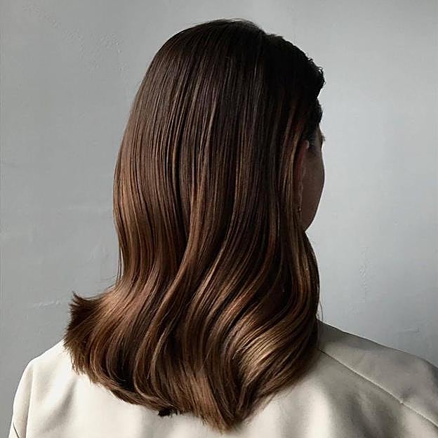 Modelo con pelo radiante