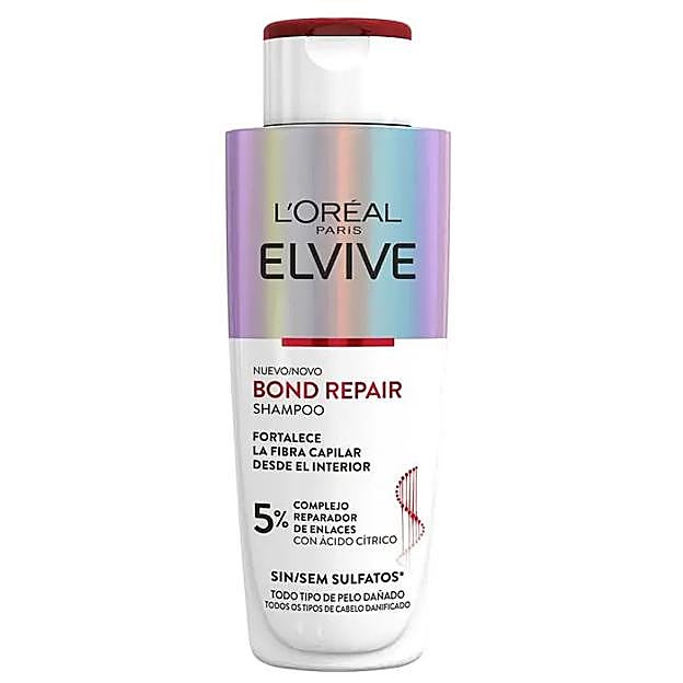 Bond Repair Champú Fortificante Rutina de Reconstrucción Profunda de Elvive.