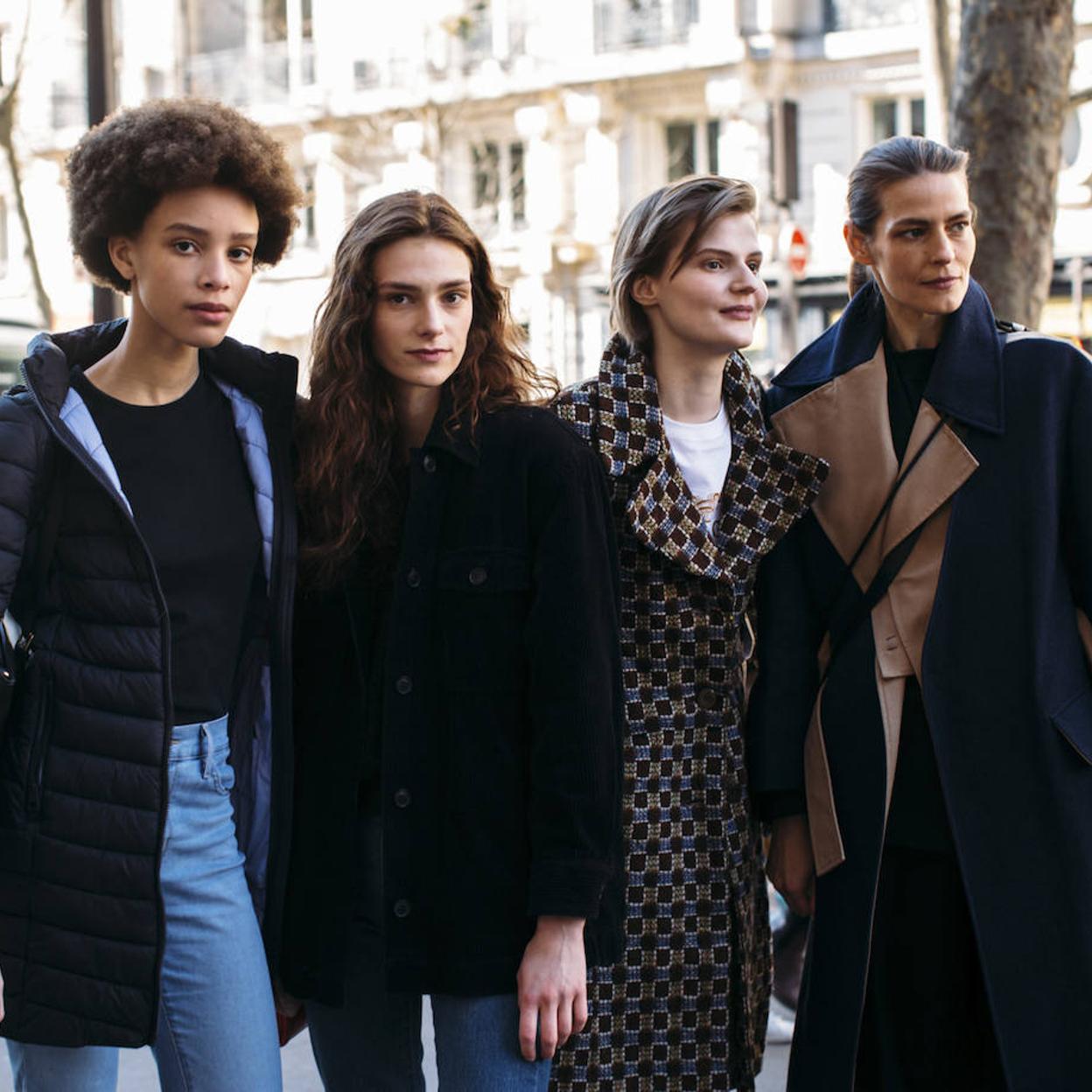 Modelos con tipos de pelo diferentes