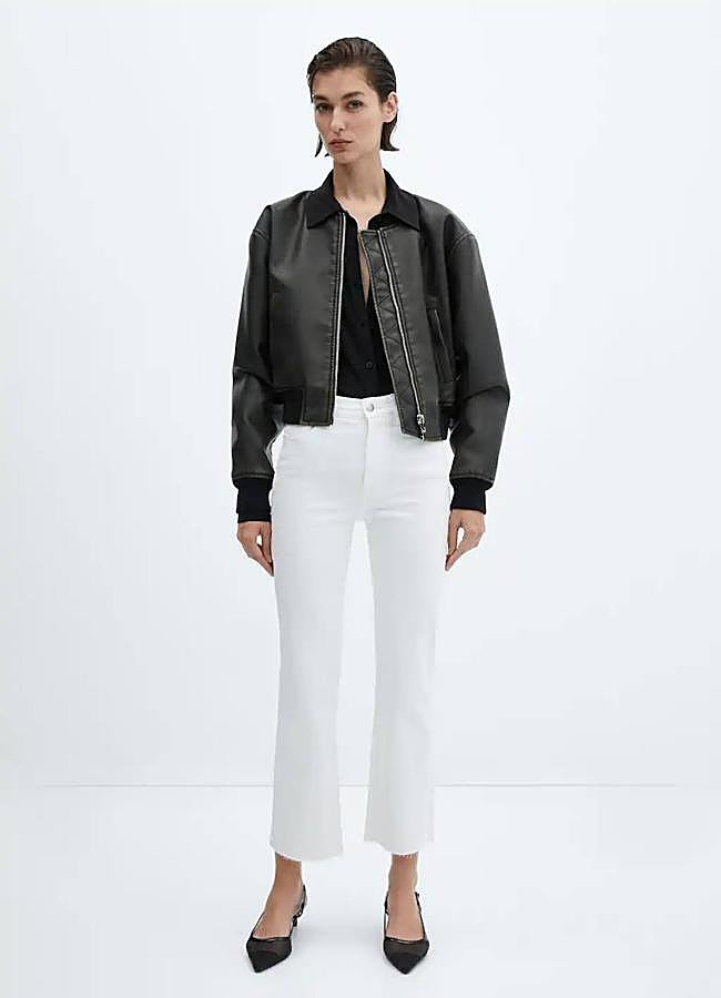 Imagen - Vaqueros blancos tipo flare