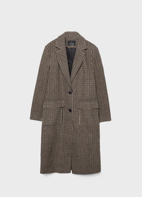 Imagen - Abrigo con estampado de cuadros de Stradivarius (59,99 euros)