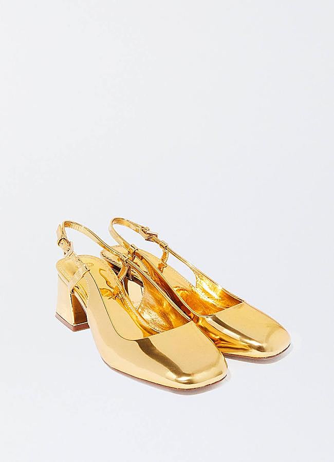 Imagen - Bailarinas metalizadas con tacón