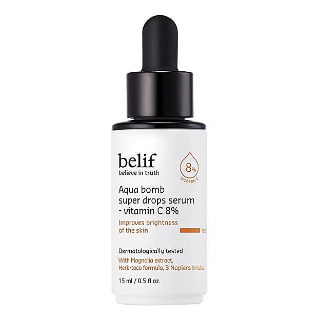 Belif Sérum Aqua Bomb Super Drops Sérum con vitamina C 8%.