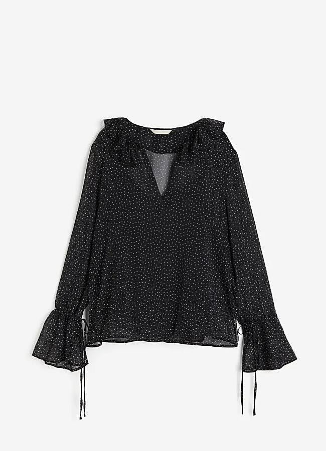 Imagen - Blusa con volantes con estampado de lunares de H&M