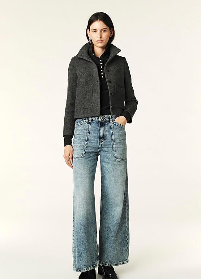 Imagen - Chaqueta gris de lana de Ba&sh.