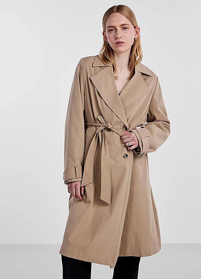 Imagen - Gabardina midi con cinturón