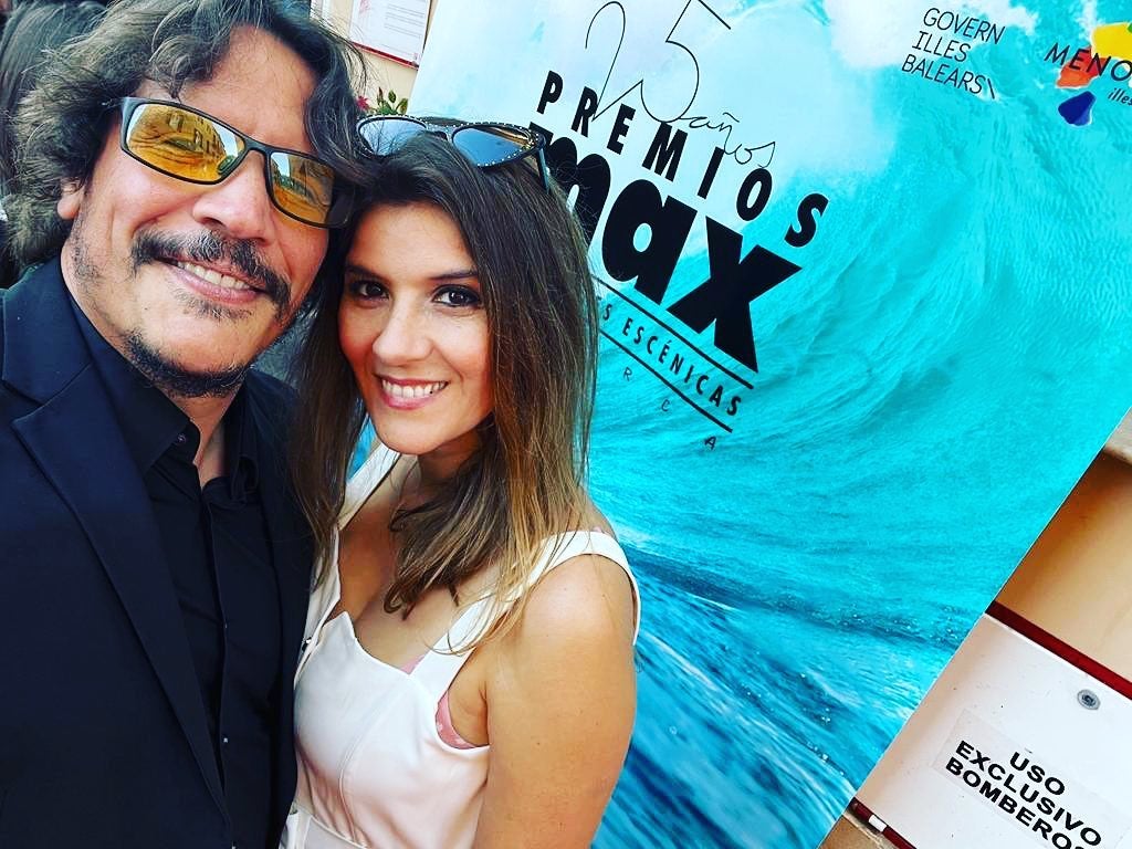 El matrimonio, en la entrega de los premios Max. 