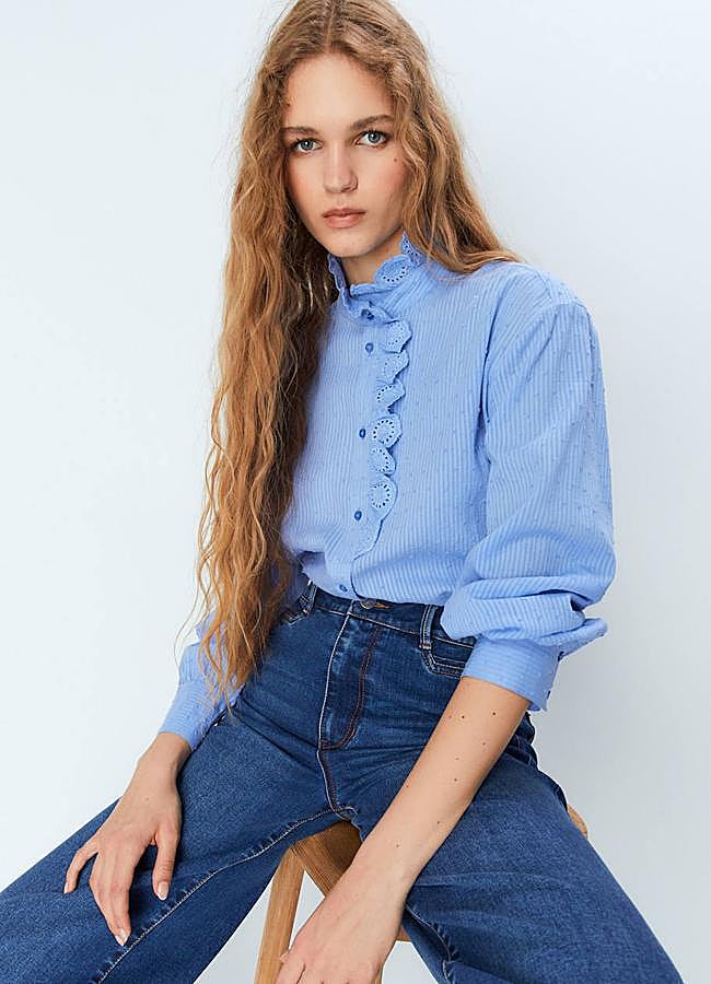 Imagen - Blua de algodón con rayas