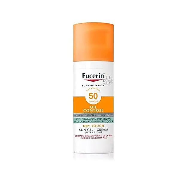 Sun Gel-Crema Oil Control Dry Touch SPF 50+ de Eucerin.
