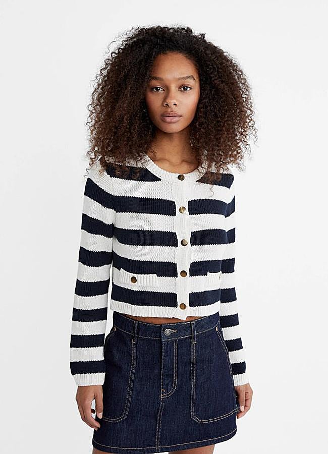 Imagen - Chaqueta de punto con estampado de rayas