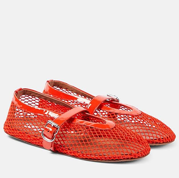 Merceditas rojas de Alaïa