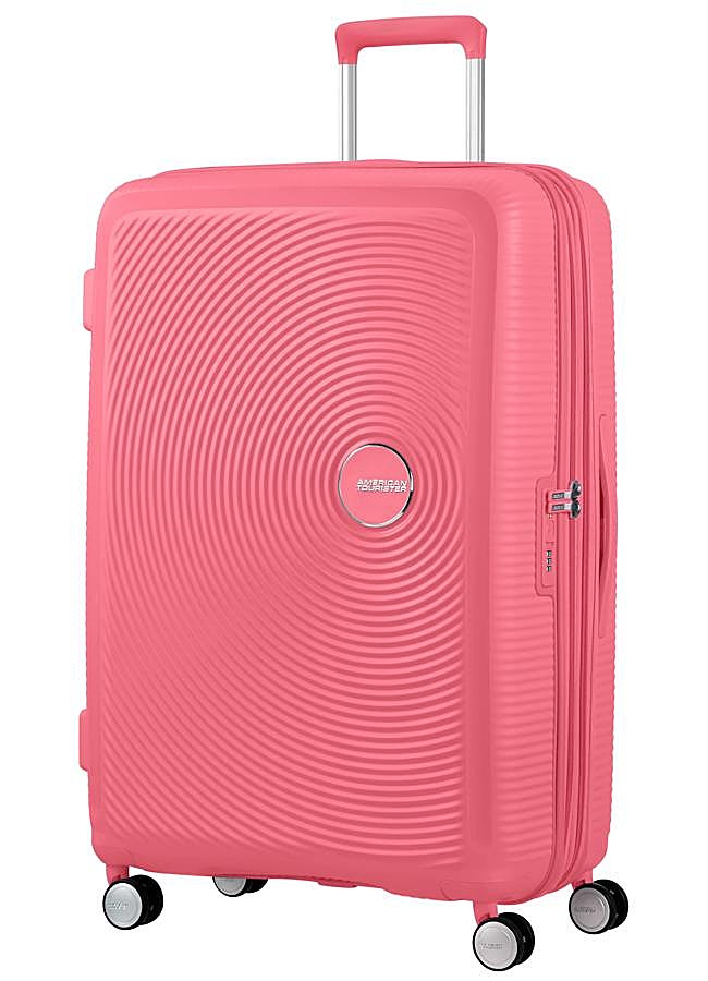 Imagen - Maleta Soundbox Spinner rosa, de American Tourister.