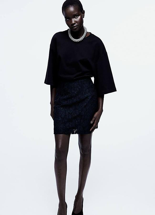 Imagen - Minifalda en tejido de encaje