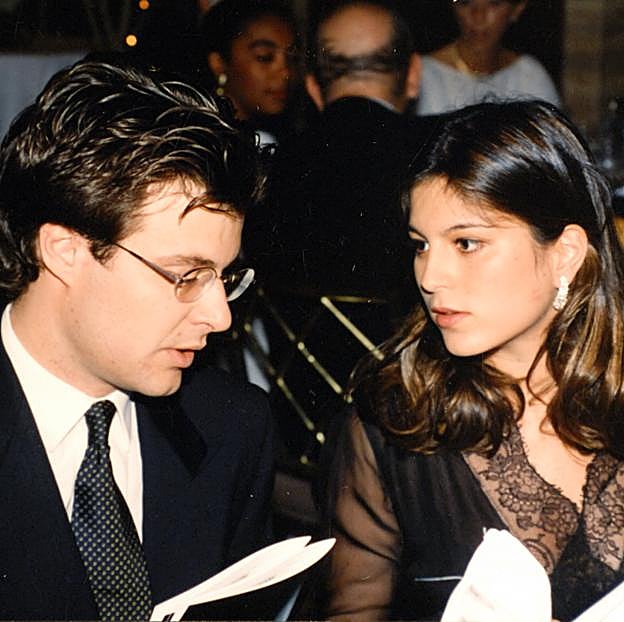 Ricardo Bofill, con Chábeli Iglesias.