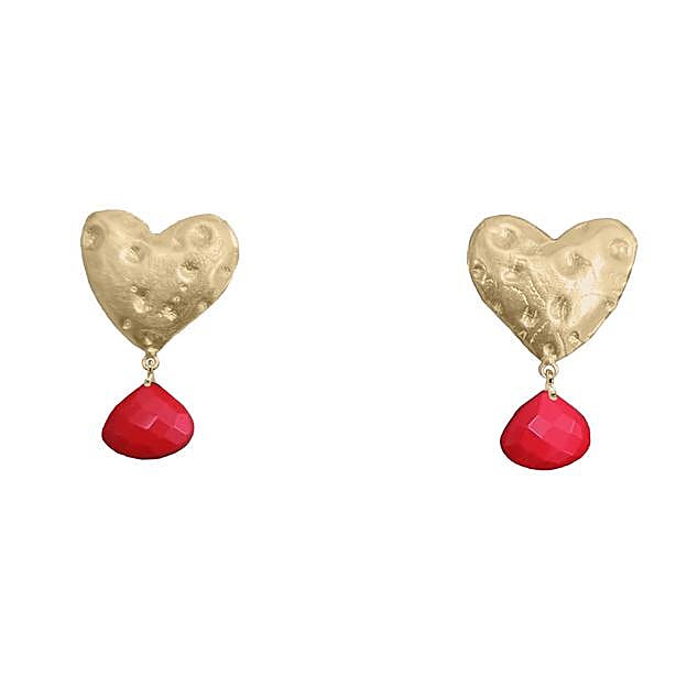 Pendientes de corazón de Acus