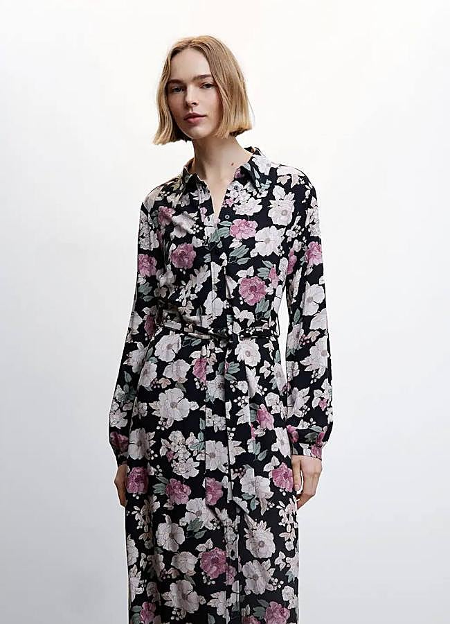 Imagen - Vestido camisero con floral print