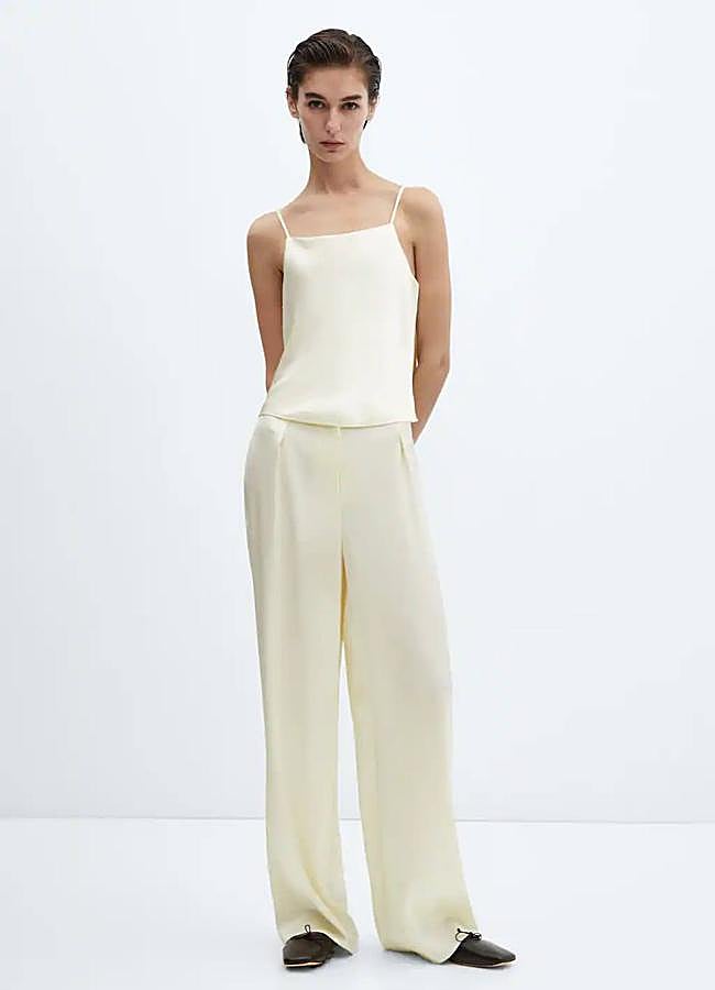 Imagen - Pantalones de satén wide leg