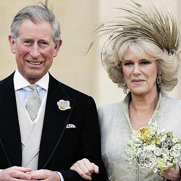 Carlos y Camilla, el día de su boda. 