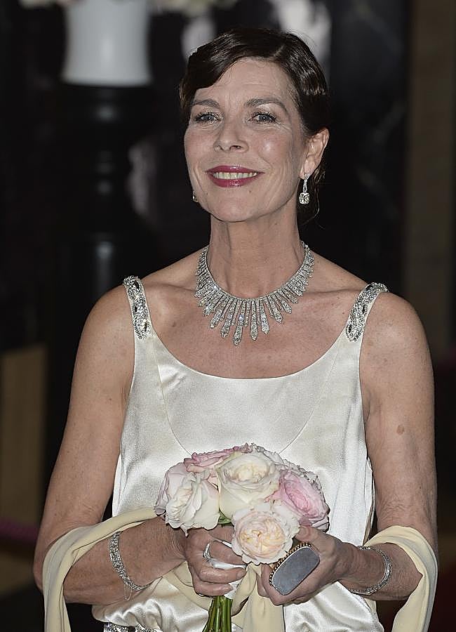 Imagen - Carolina de Mónaco con la tiara Fringe convertida en gargantilla. / GETTY IMAGES