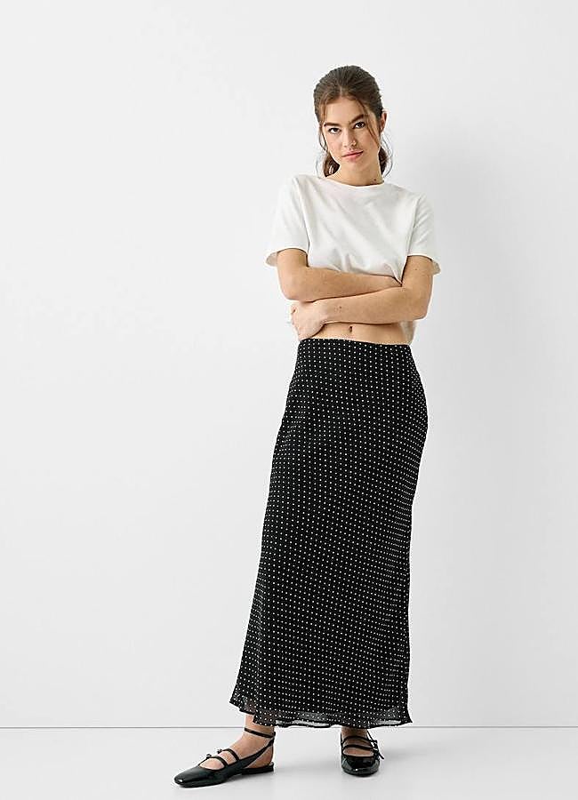 Imagen - Falda de lunares vaporosa en chifón
