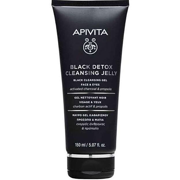 Gel limpiador con carbón activo de Apivita