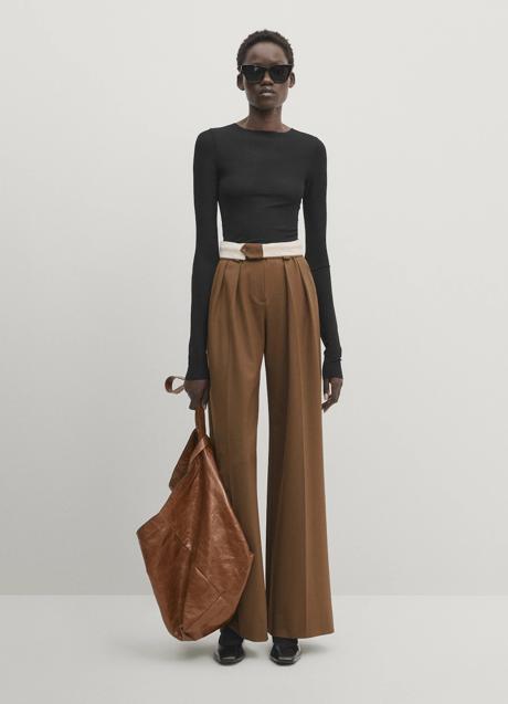Imagen - Pantalón con pinzas de Massimo Dutti (99,99 euros)