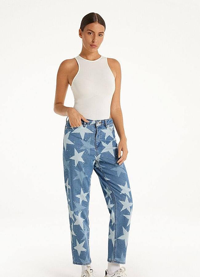 Imagen - Vaqueros con estampado de estrellas