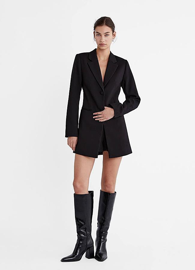 Imagen - Vestido negro tipo blazer