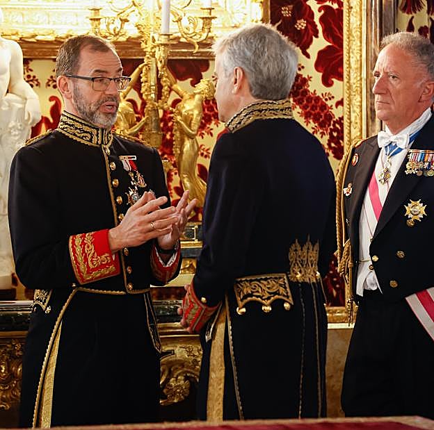 Camilo Villarino, en su primer acto como nuevo jefe de la Casa del Rey. 
