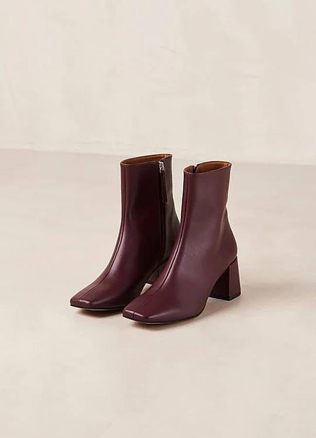 Imagen - Botines de tacón en color burdeos