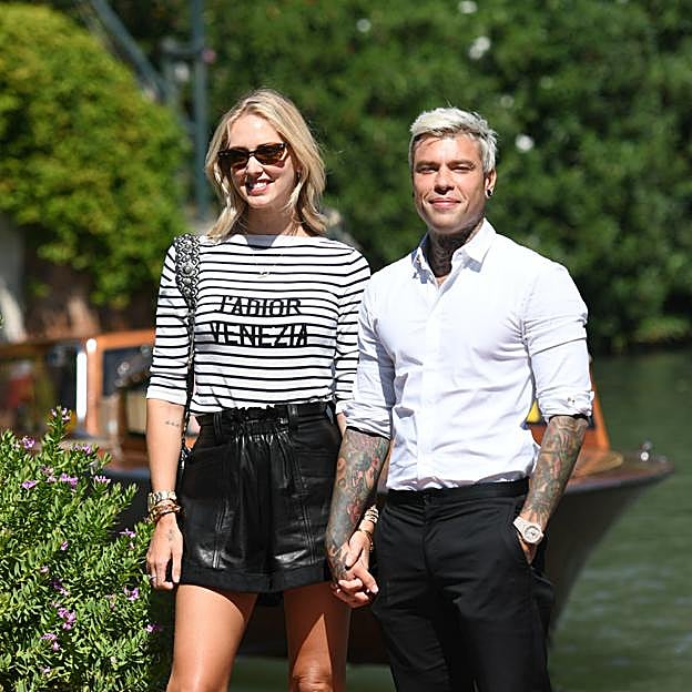 Chiara Ferragni y Fedez en Venecia