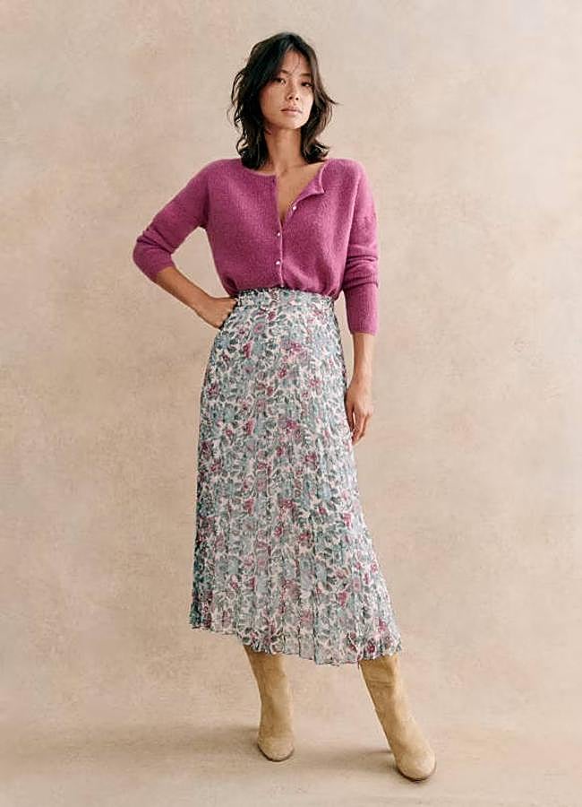 Imagen - Falda plisada con floral print