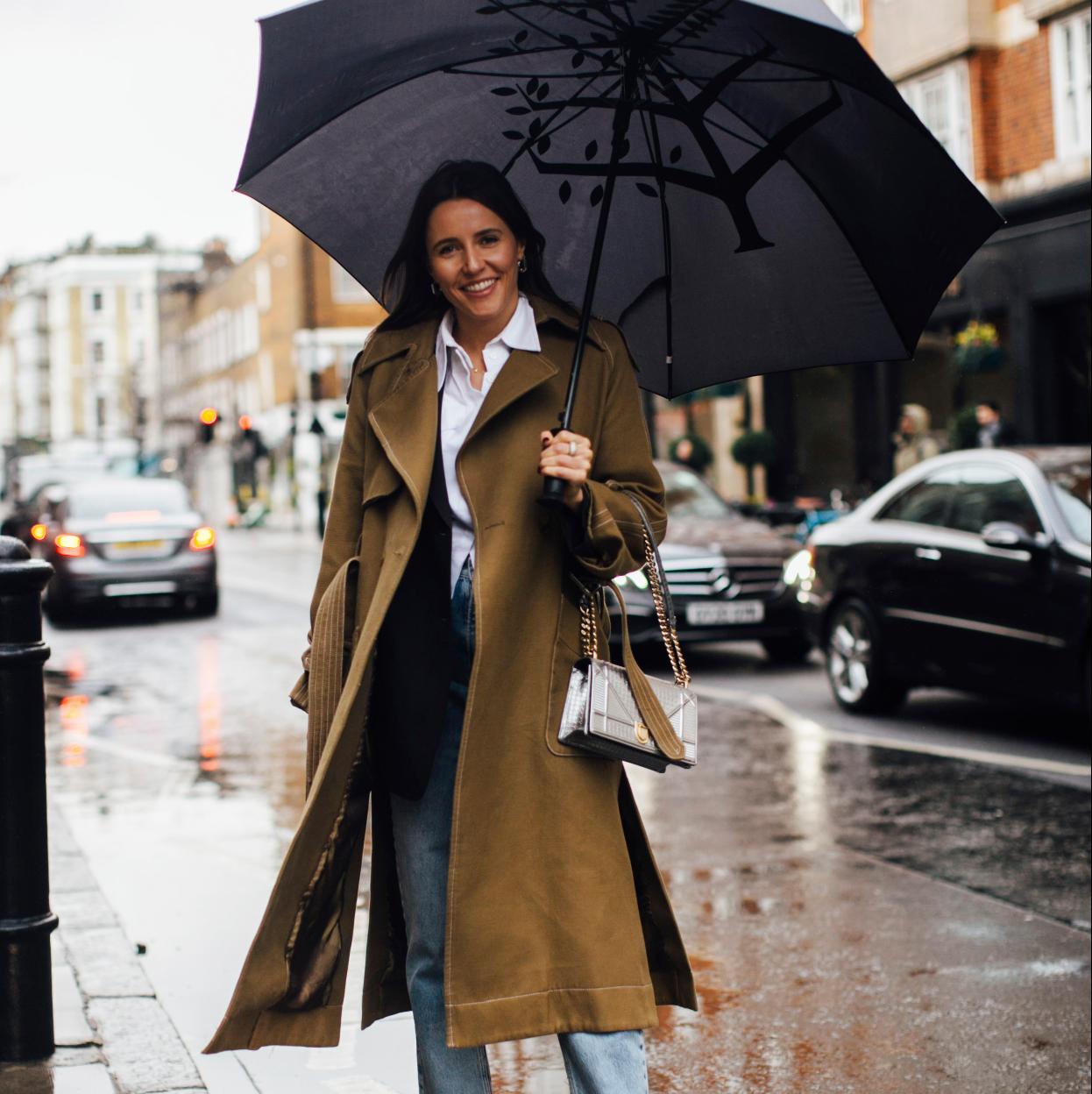 Un look de lluvia del street style.