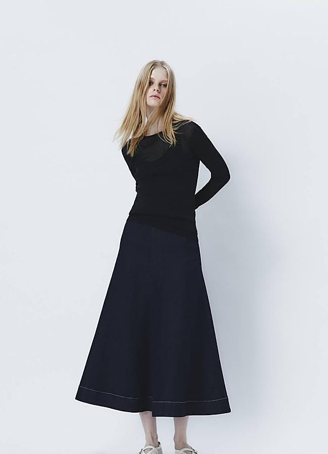 Imagen - Falda vaquera midi