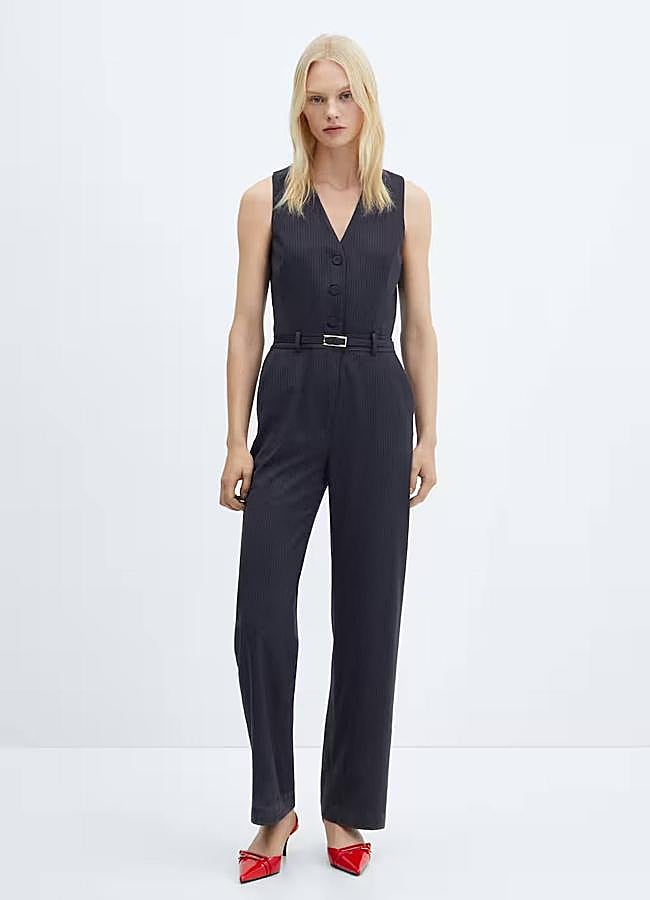 Imagen - Mono con estampado de raya diplomática