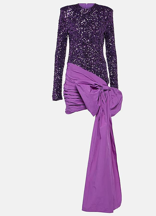 Imagen - Vestido corto con lentejuelas y lazo de Rotate.