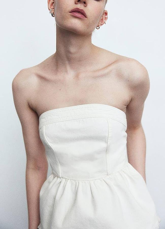 Imagen - Top palabra de honor con peplo