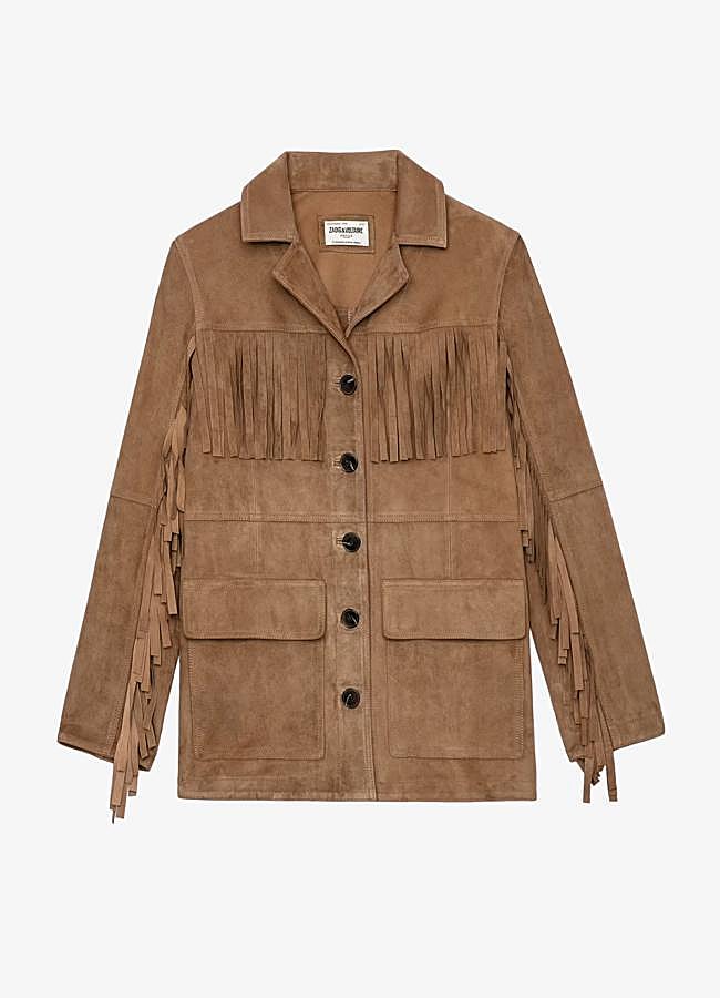 Imagen - Chaqueta de ante con detalle de flecos de Zadig & Voltaire.