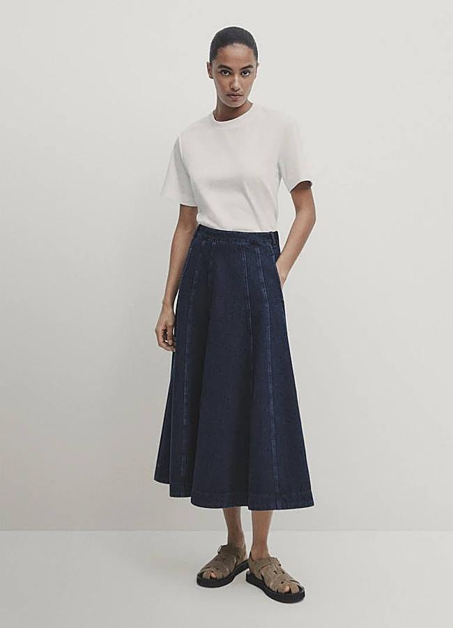 Imagen - Falda vaquera con vuelo